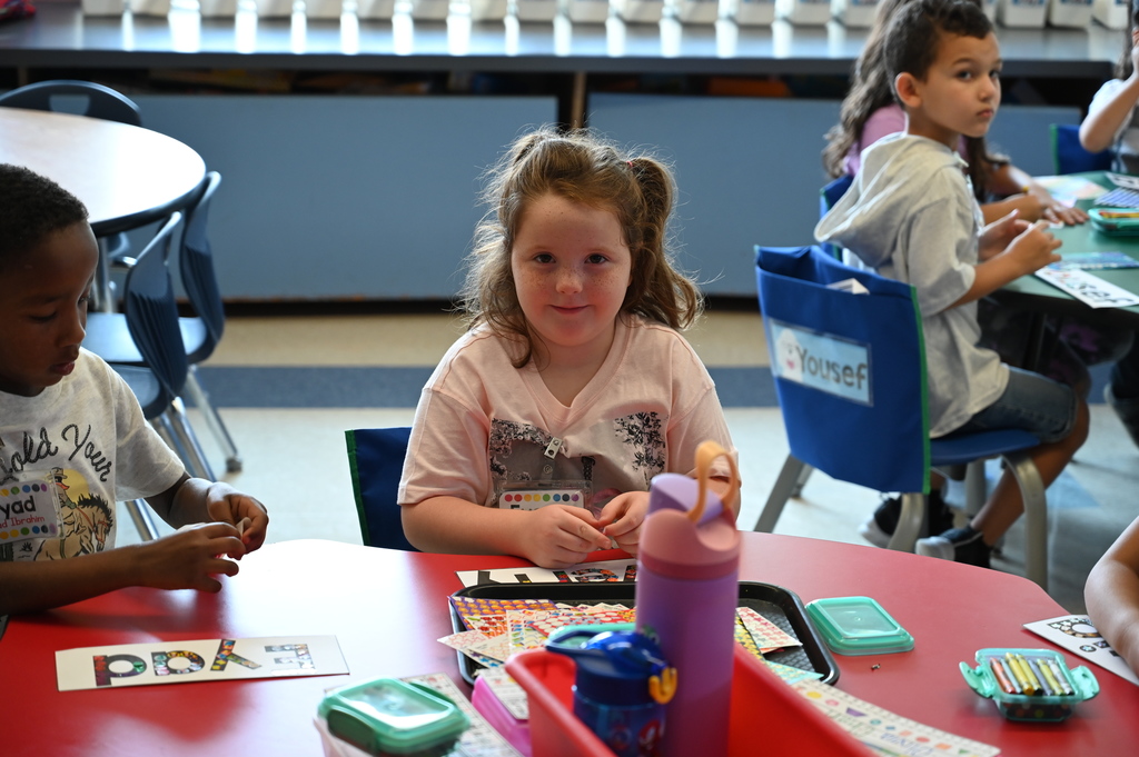 Student having fun on first day