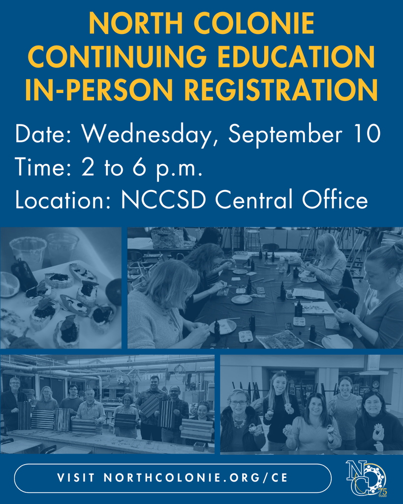 North Colonie Continuing Education in-person registration