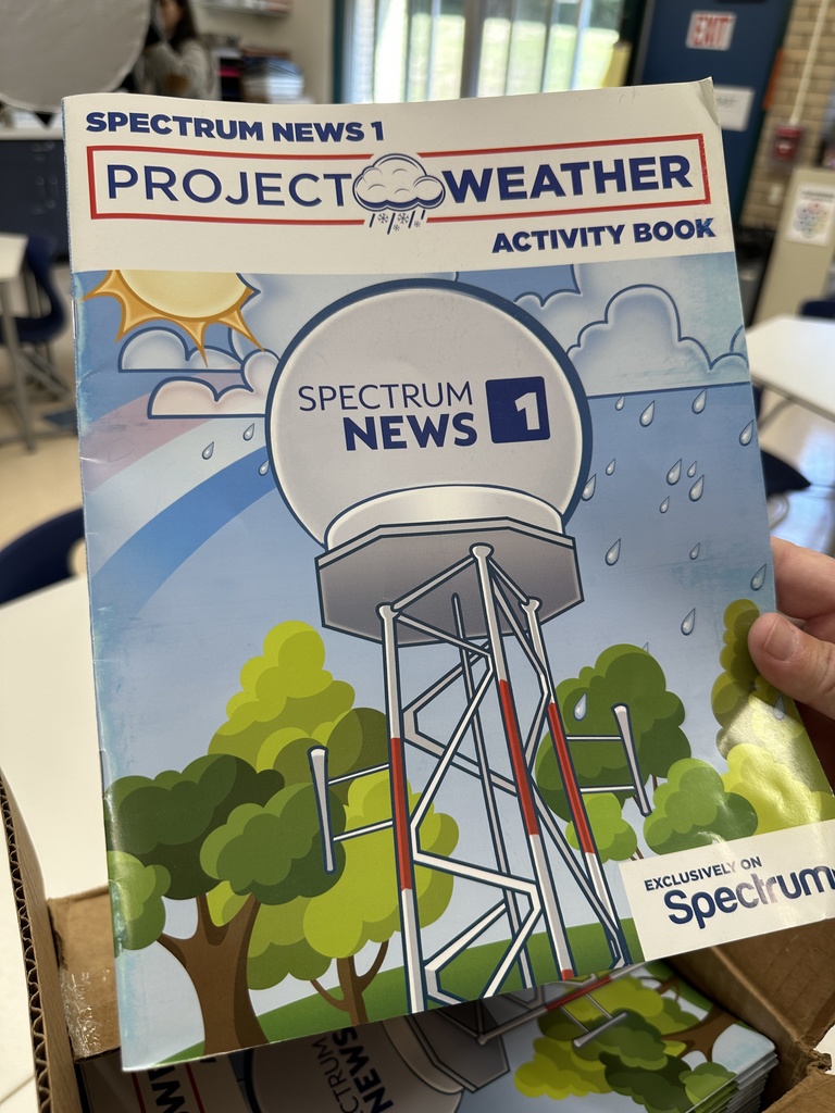 A photo of a Spectrum News 1 weather activity book.