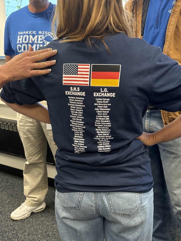 Shirt with students names