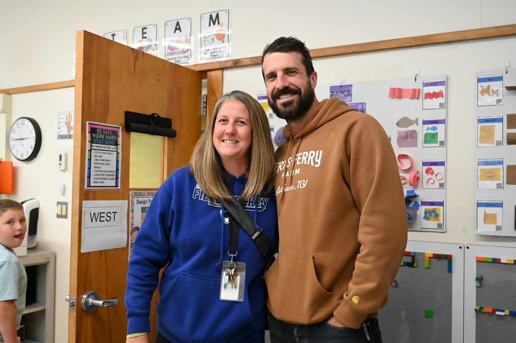 Mrs. Cost with Jamie from Forts Ferry Farms