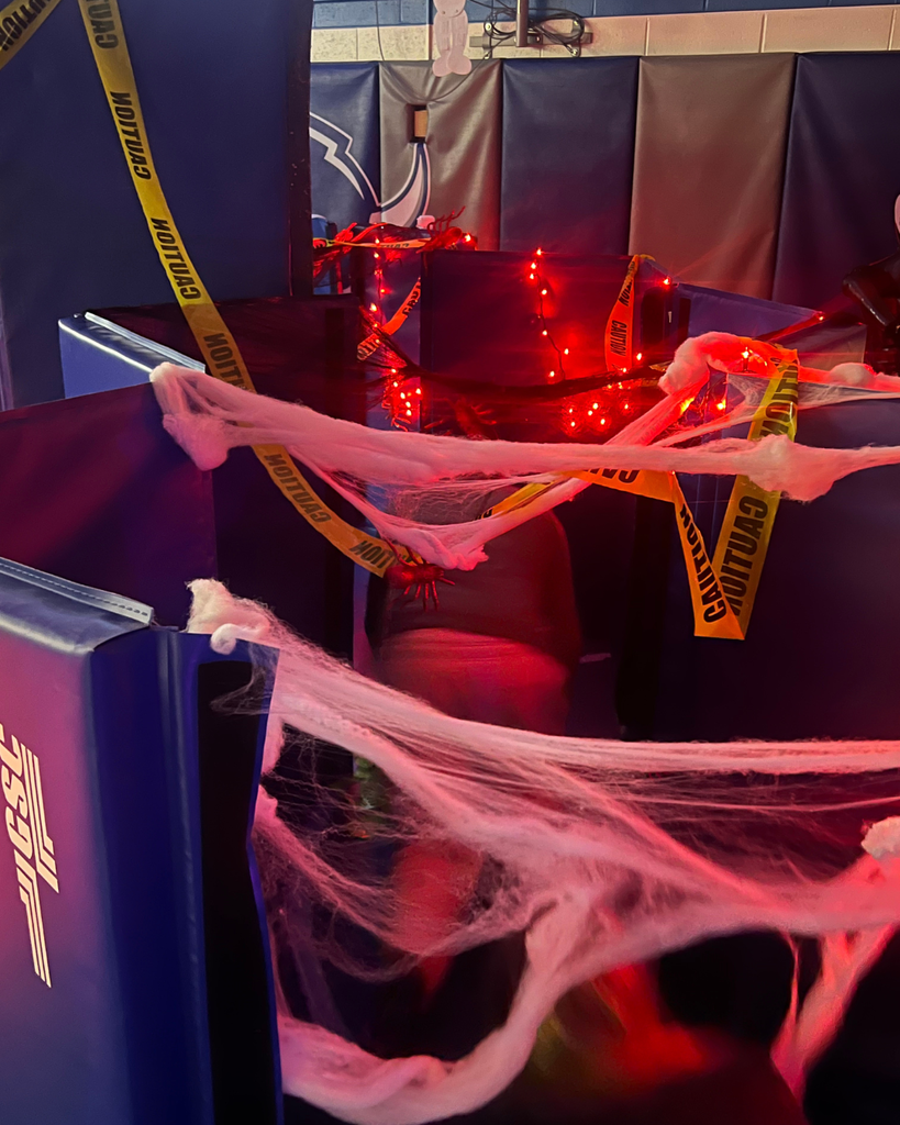 Unified/Adapted Physical Education students going through the obstacle course