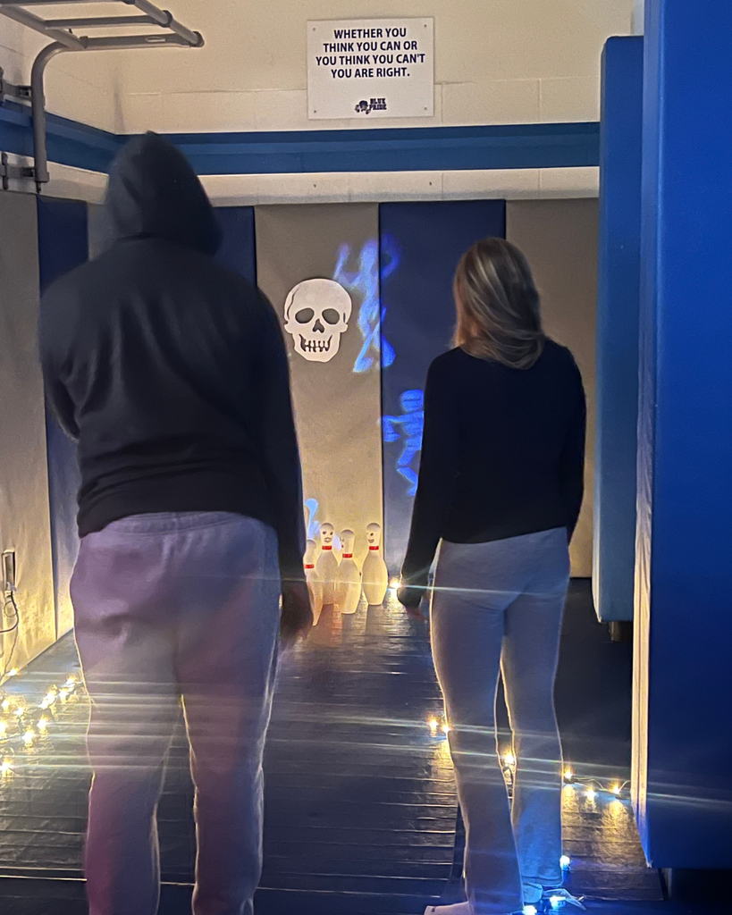 Unified/Adapted Physical Education students bowling