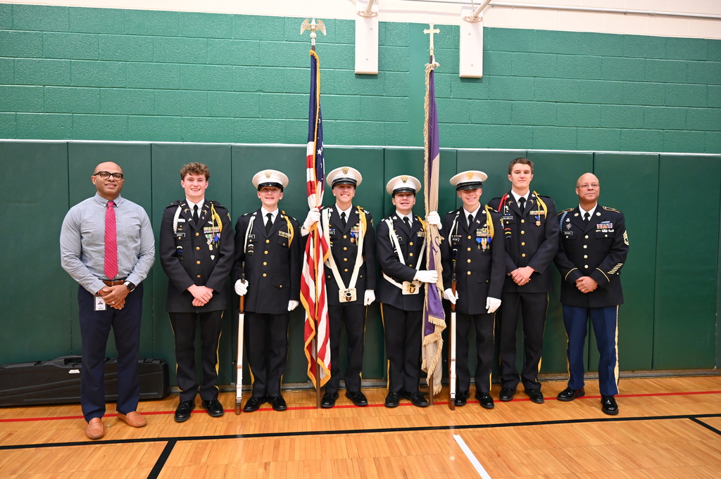 Dr. Parker and Color Guard from CBA