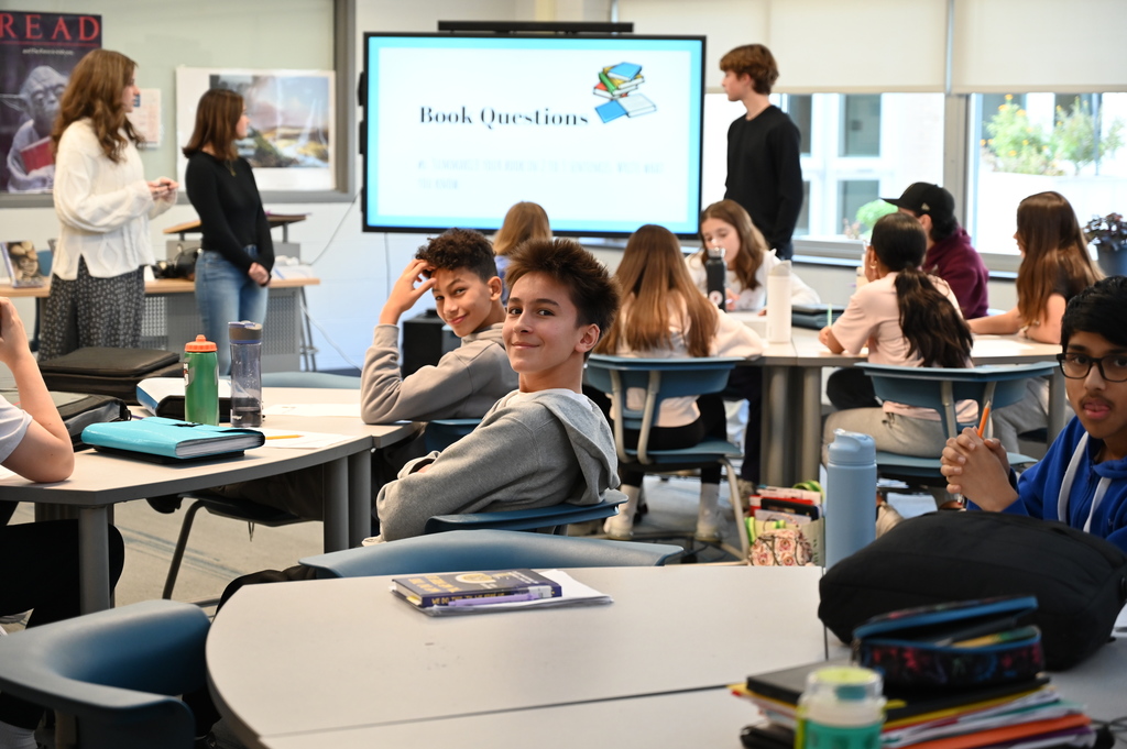 Students teaching kids