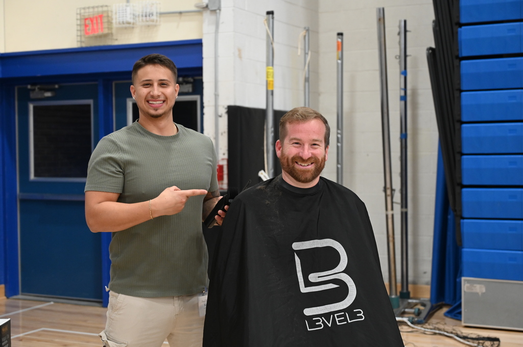 Career day with people talking