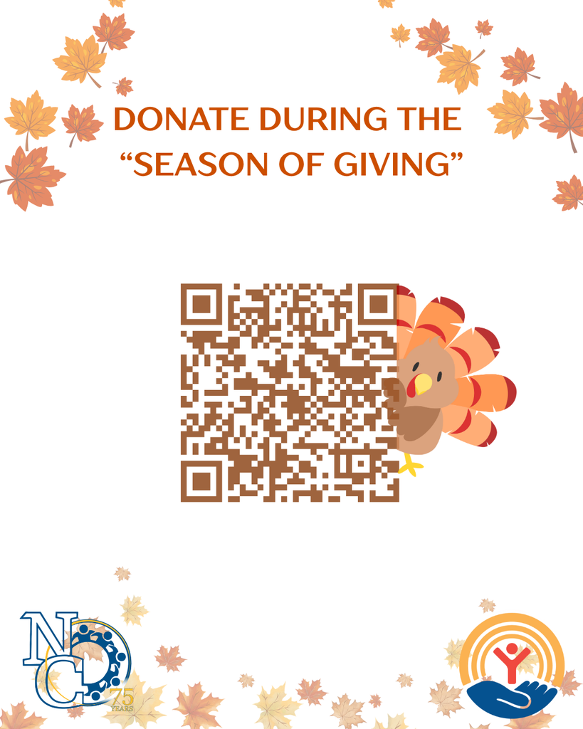 A QR code to donate to the United Way Season of Giving fundraiser.