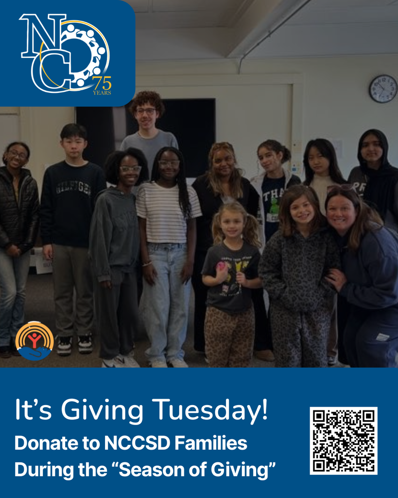 It's Giving Tuesday! Donate to the NCCSD Families During the Season of Giving
