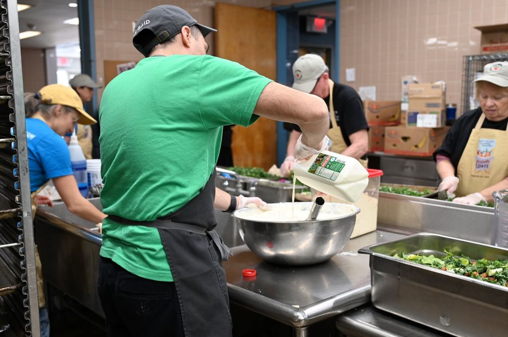 SMS Chef takeover chef making dressing