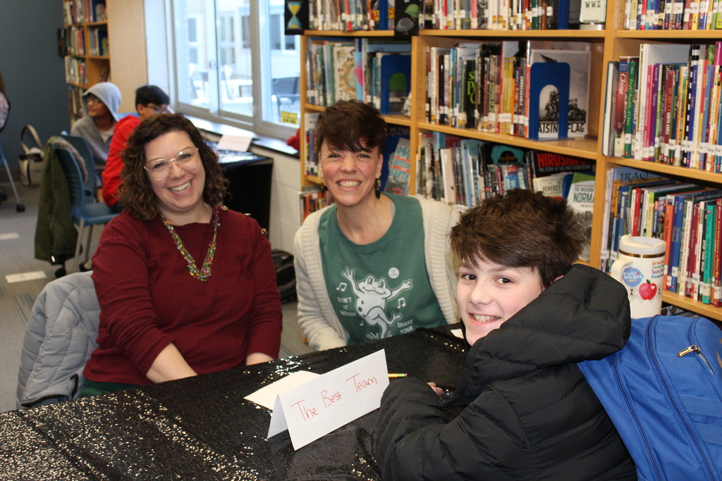student and two teachers
