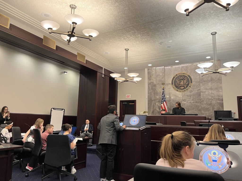 Mock trial for loudonville fifth graders