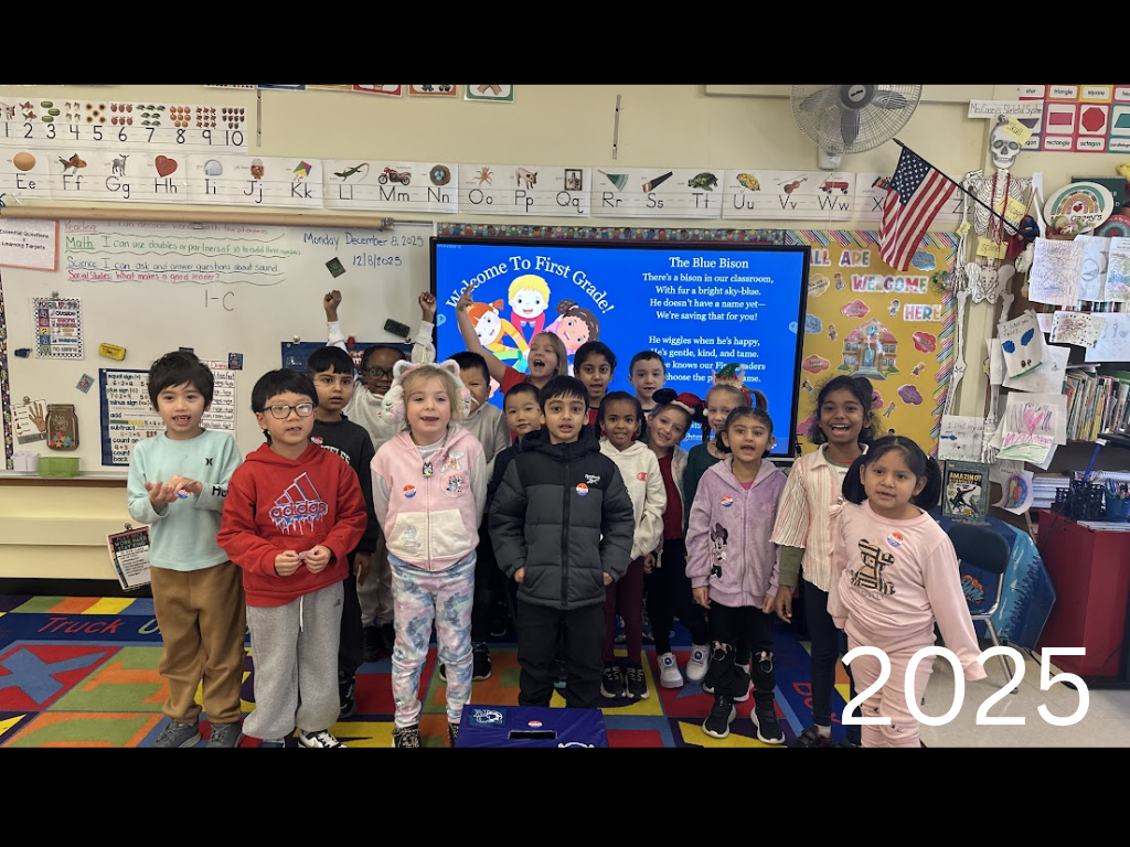 Classroom photo of elementary students from 2025