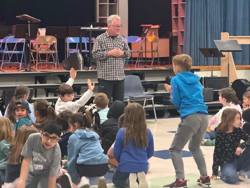 Accordion playing at latham ridge for irish heritage presentation