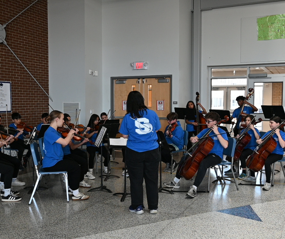 SMS Chamber Strings perform
