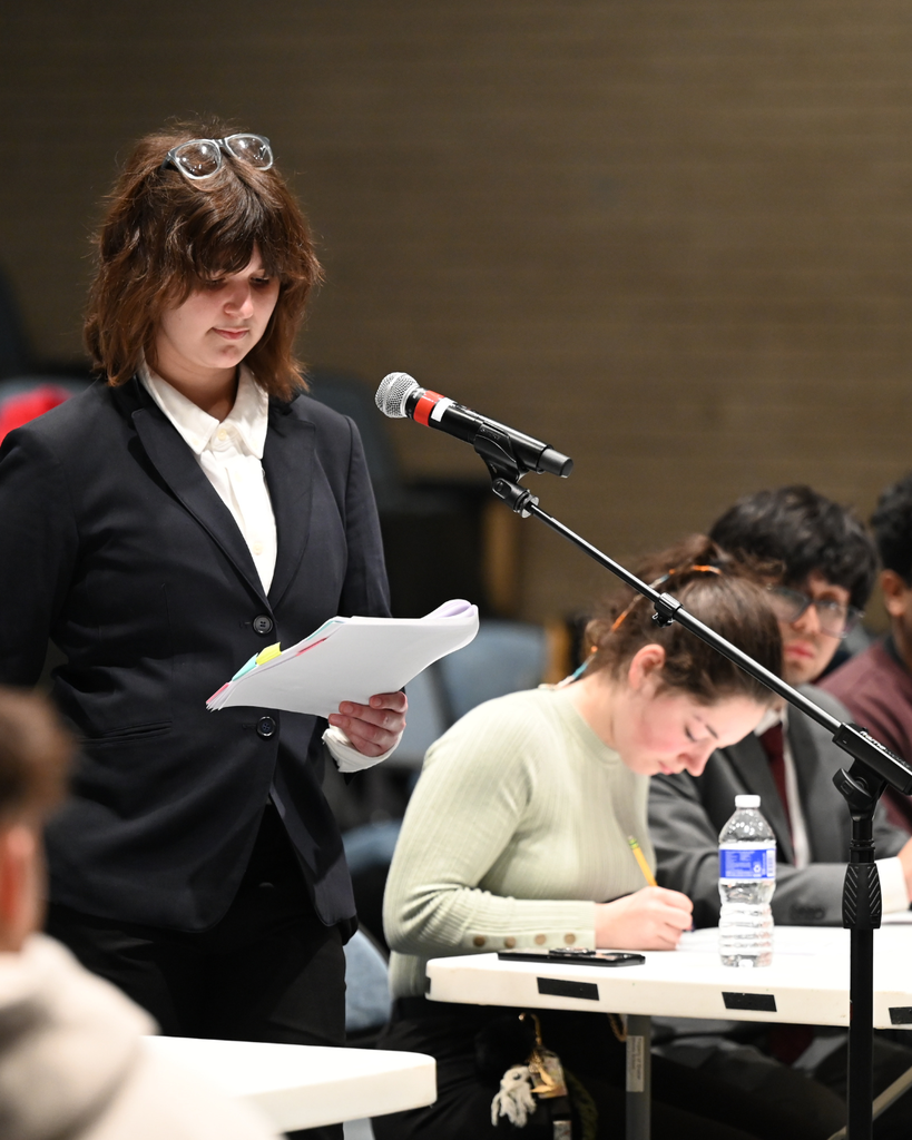Student prepared to ask the witness questions