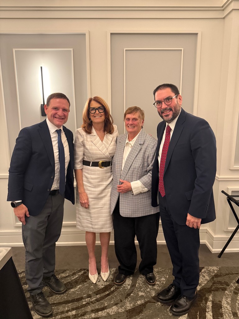Matt Stein, Mary Nardolillo, Mary Kay Smollin, and Brian Carey standing next to each other