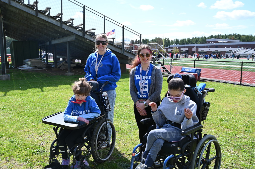 students playing in unified field day
