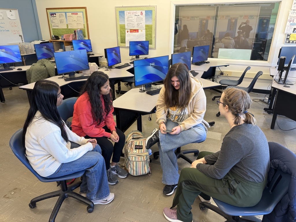 students filming with speech and debate