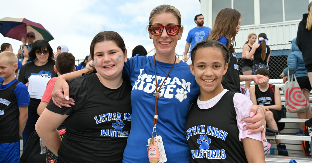 Latham Ridge students with teacher