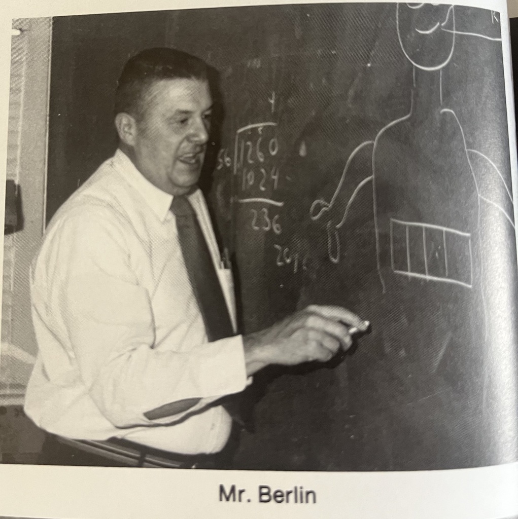 Mr. Berlin teaching at shaker high school