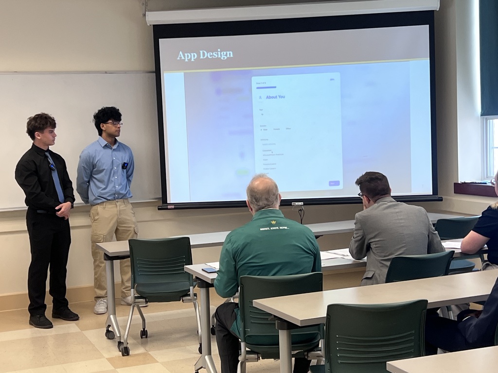 SHS capstone engineering students