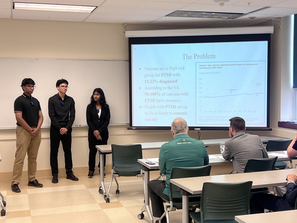 SHS capstone engineering students