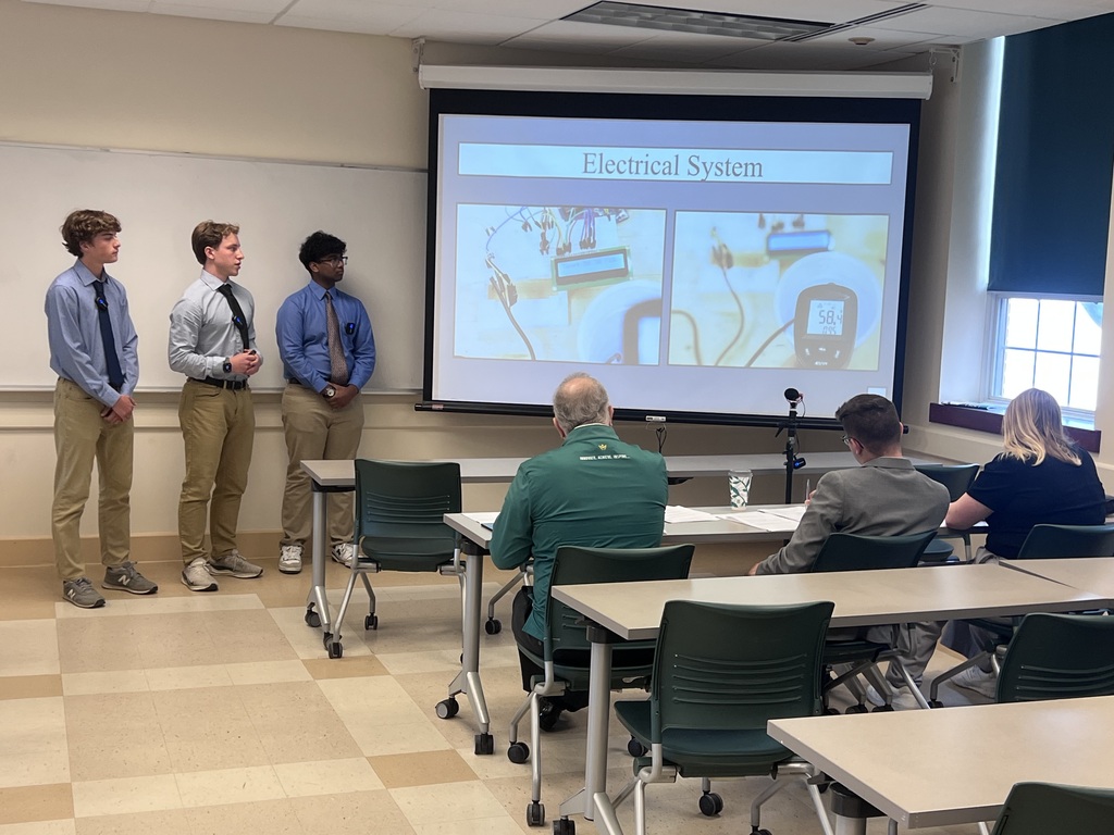 SHS capstone engineering students