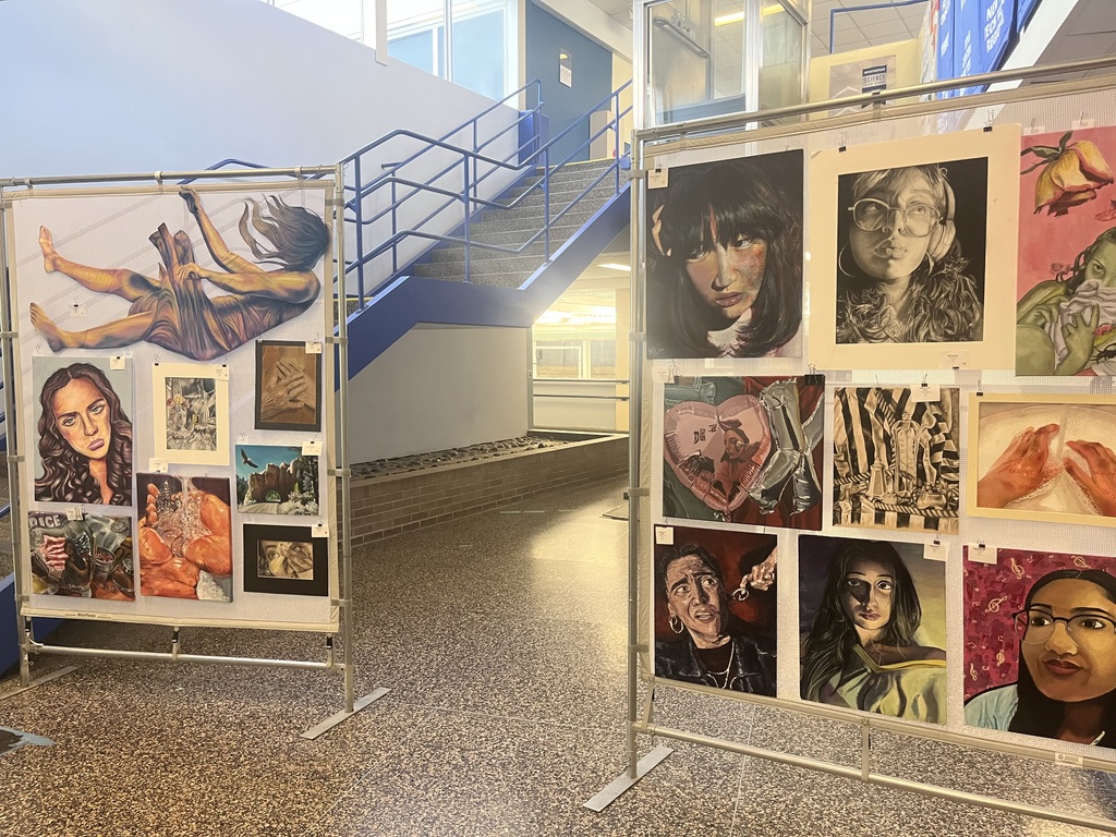 Senior Harika Byraju hosts “the Creative Collective,” an Evening Art Show