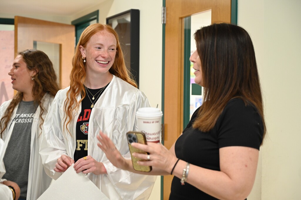 A teacher catches up with one of her former students.