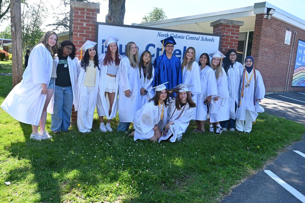 seniors visiting blue creek for senior walk through