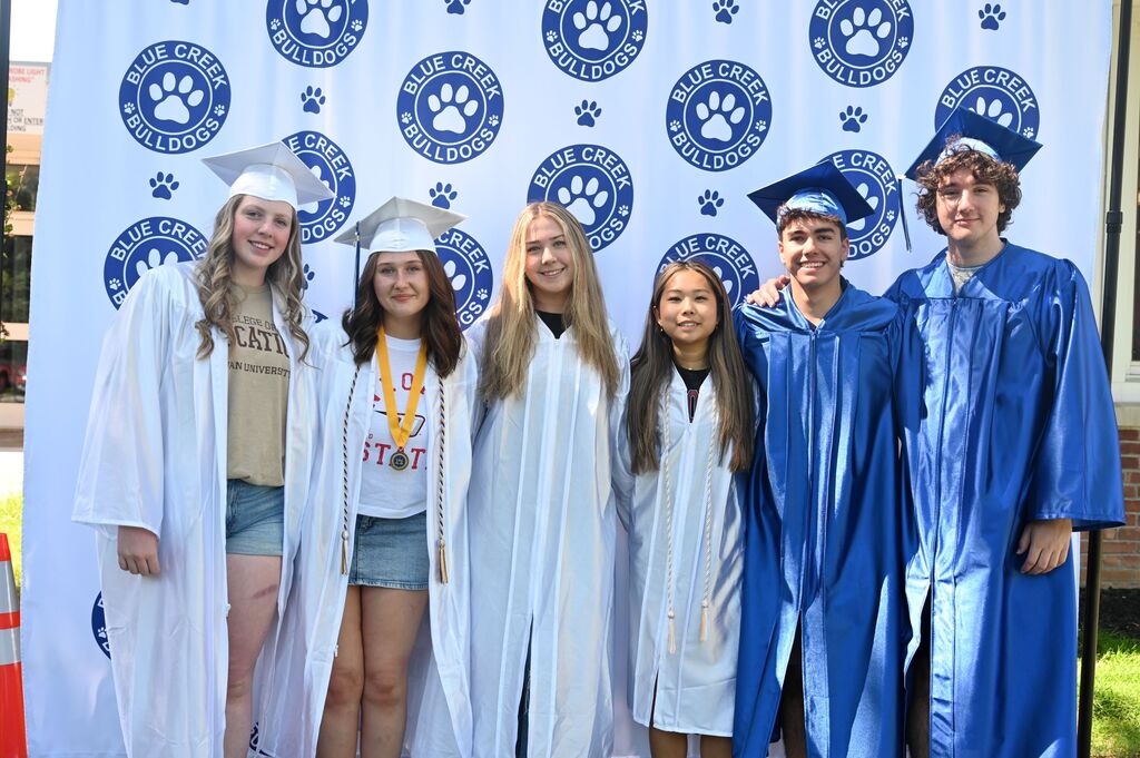 seniors visiting blue creek for senior walk through