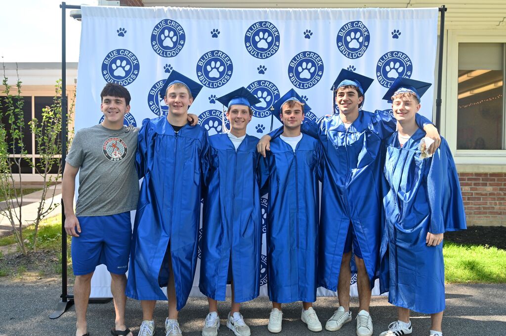seniors visiting blue creek for senior walk through