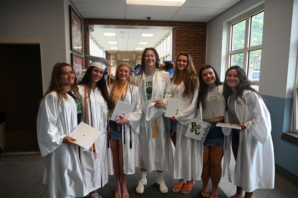 students at loudonville getting ready for the walk through