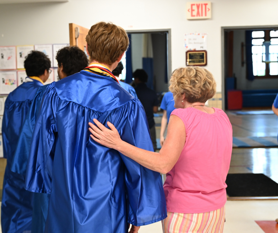 Shaker Senior with past Menands teacher