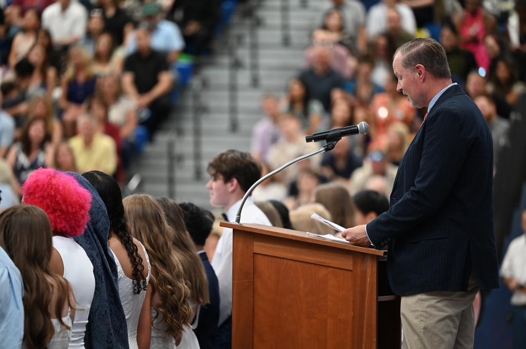 SMS teacher announces homeroom