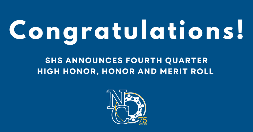 Congratulations! SHS Announces High Honor, Honor and Merit Roll for Fourth Quarter