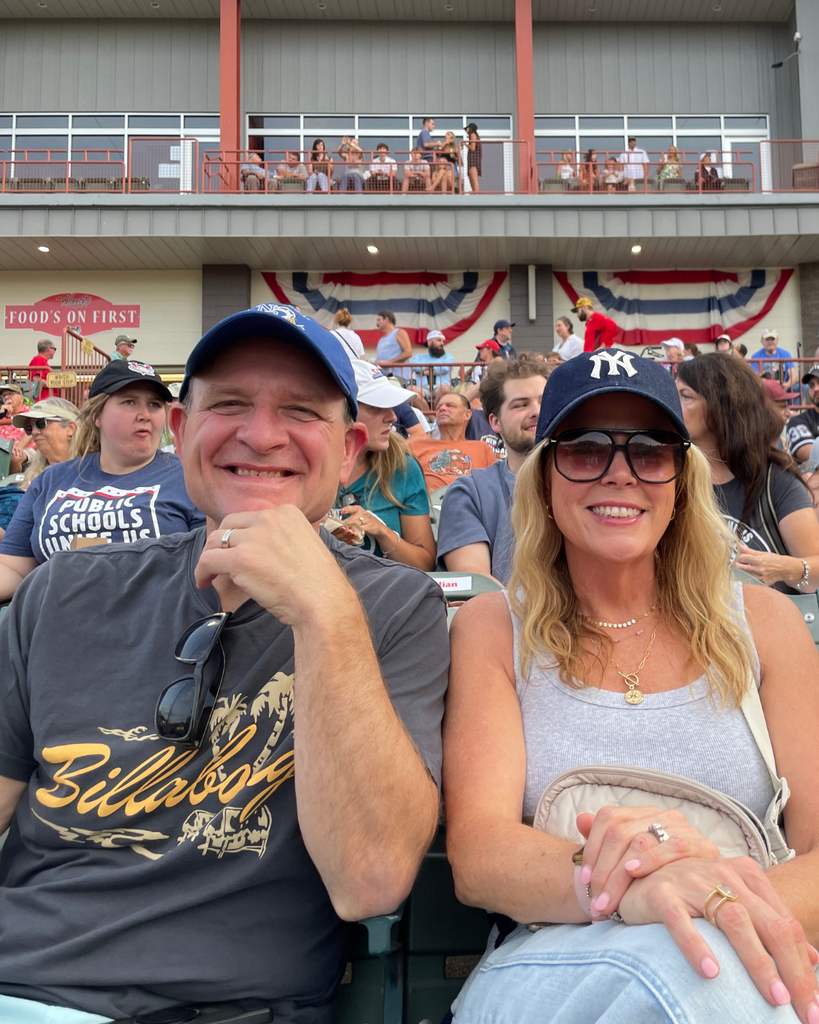 Deputy Sup. Matt Stein with family at the ValleyCats game