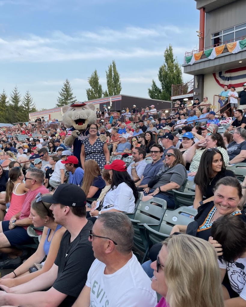 North Colonie staff at the ValleyCats game