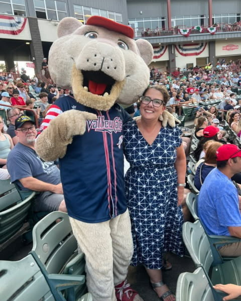 Superintendent Skeals with SouthPaw
