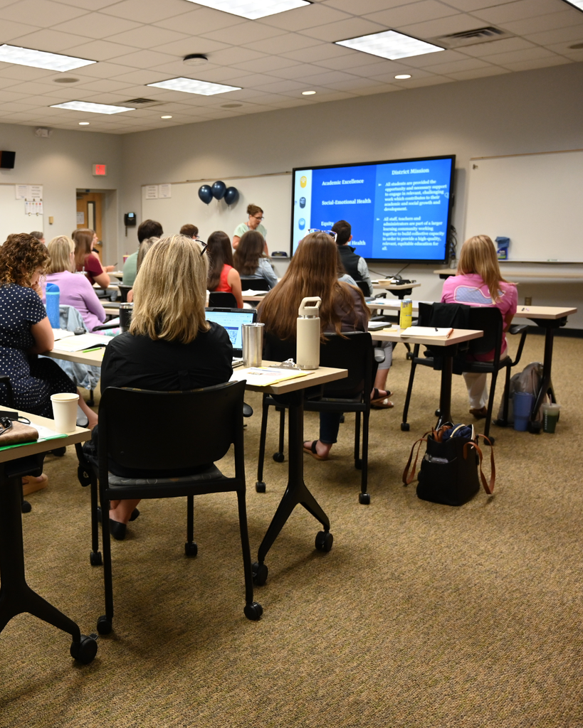 New practitioners watch presentation