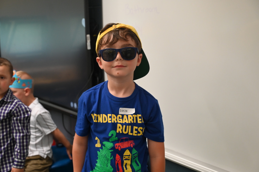 Kindergartener thinks kindergarten rules on first day of school