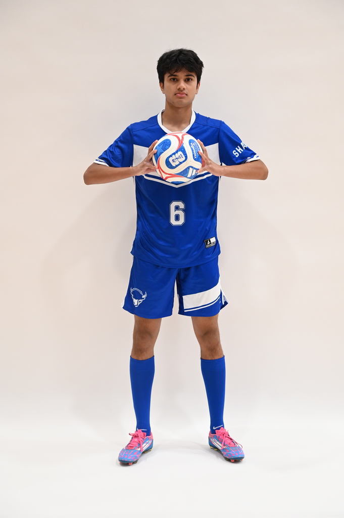 rikhil katpally holding a soccer ball