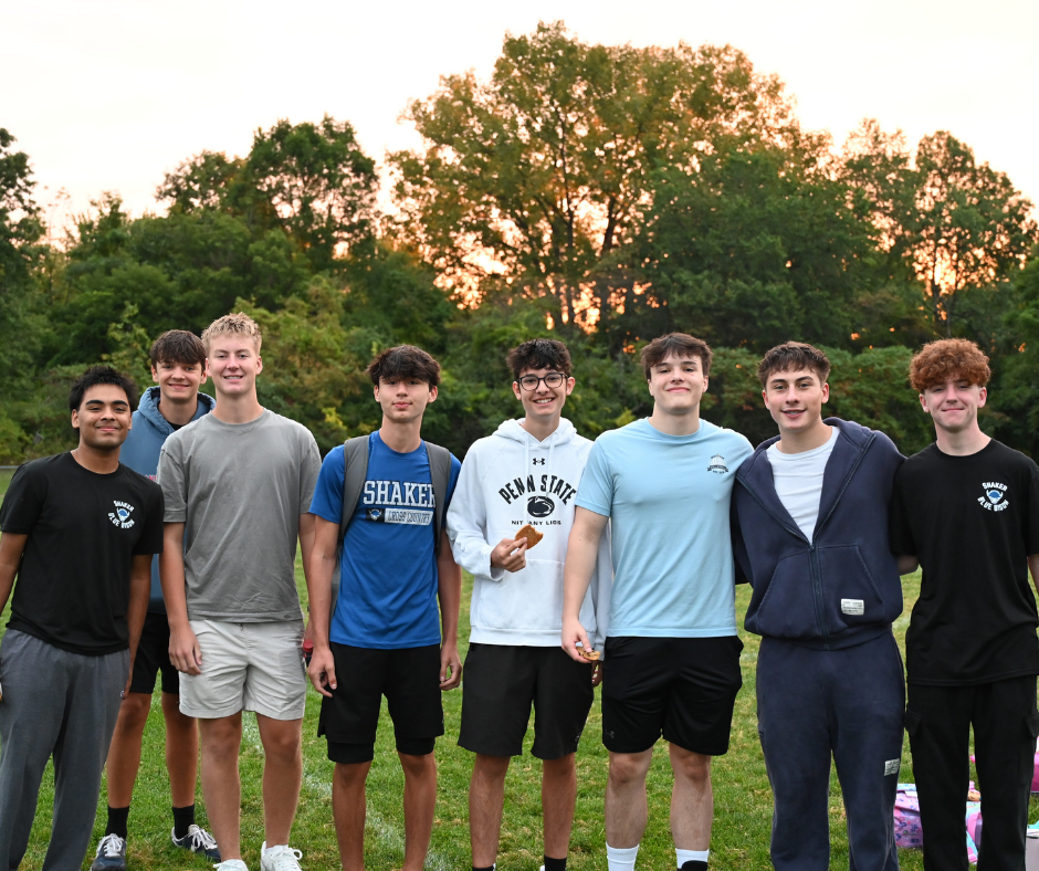 Seniors in front of the sunrise