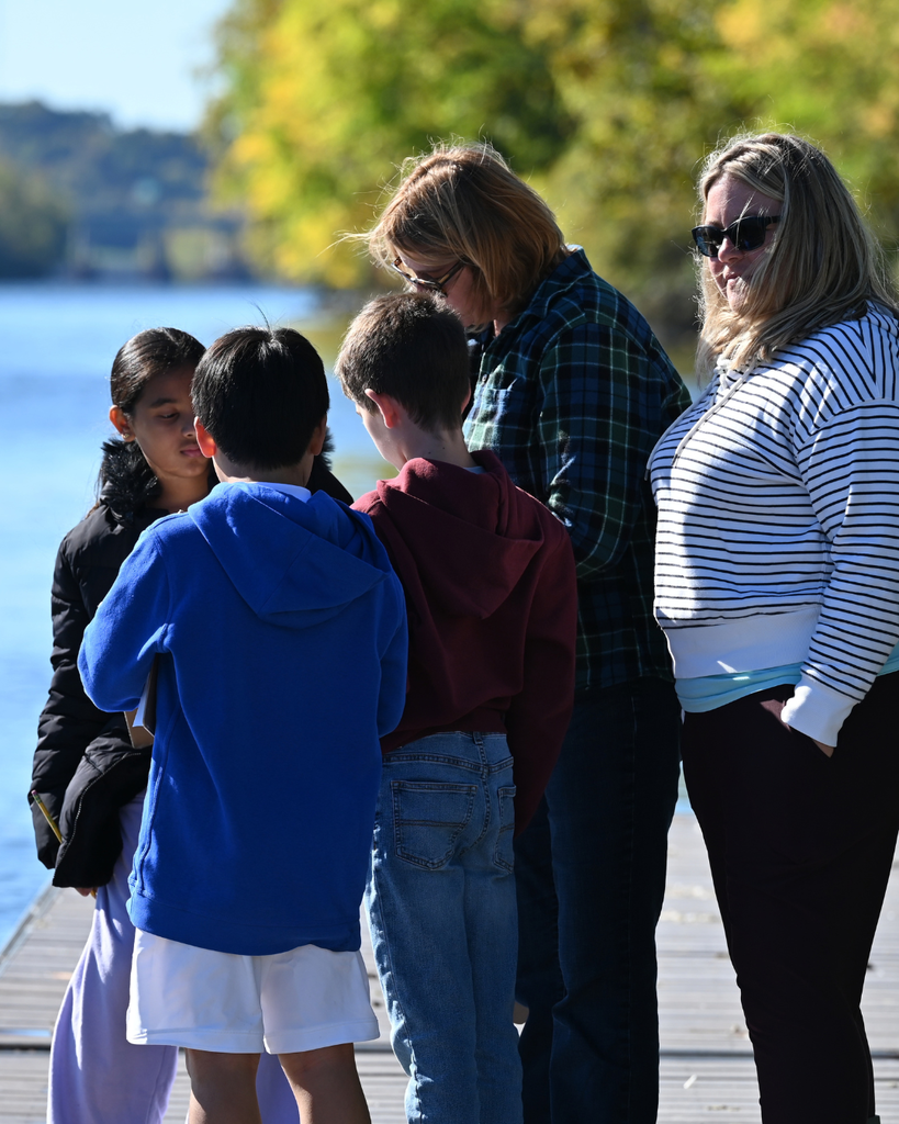 Students work on understanding wind and water
