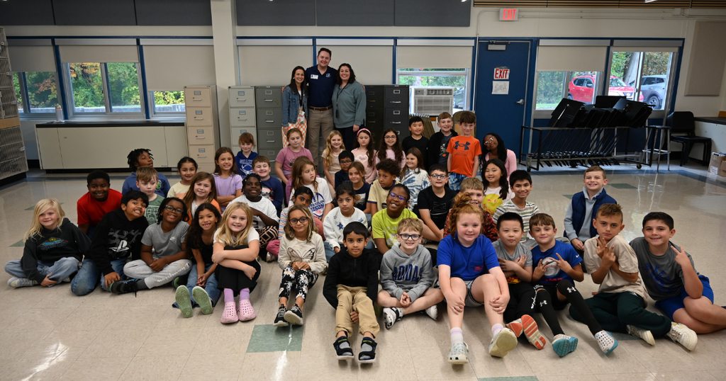 Matt Mackie with third grade