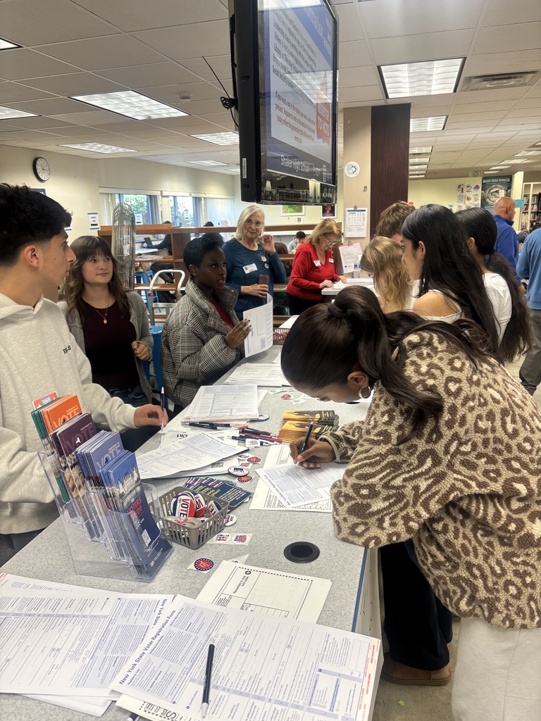shaker high school students registering to vote