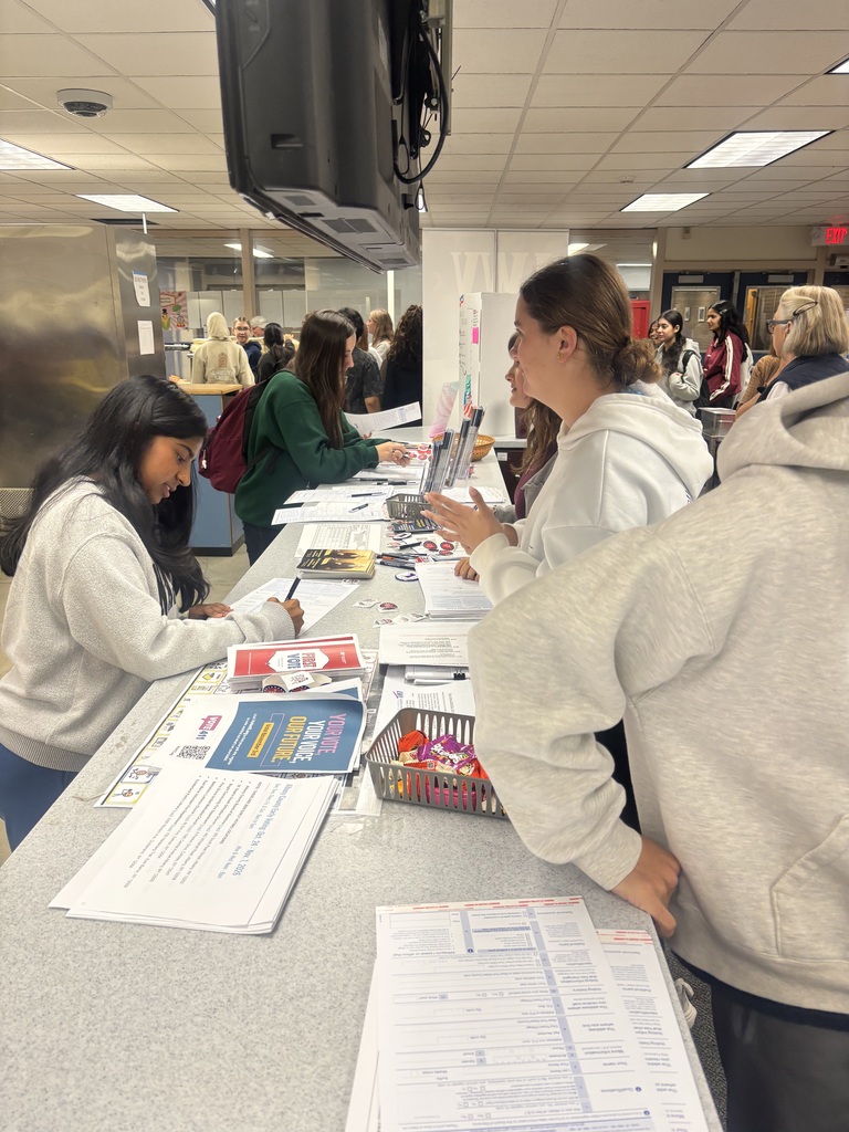 shaker high school students registering to vote
