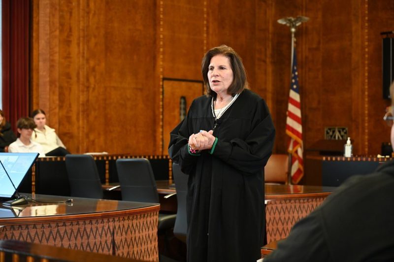 The Honorable Mae A. D’Agostino presided over the naturalization ceremony.