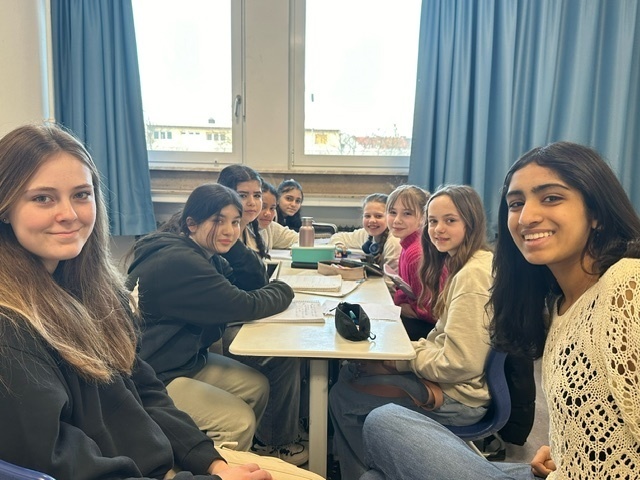 American and German students enjoy their time together during an exchange trip.