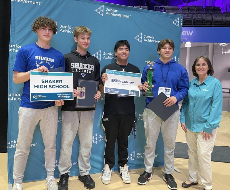 “BEN” came in third place at the Junior Achievement Stock Market Challenge.